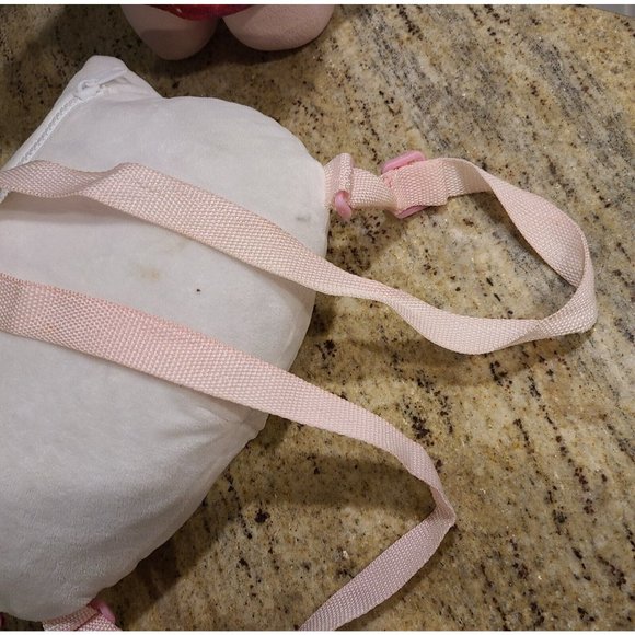 Hello Kitty Fiesta Galaxy Space & Plush Head White Back Pack. Pink White Gold - Picture 5 of 12